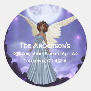 Pegatina Redonda Hermosas etiquetas/Pegatinas de la dirección del Á