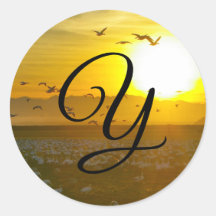 Hermoso Monograma Golden Sunset