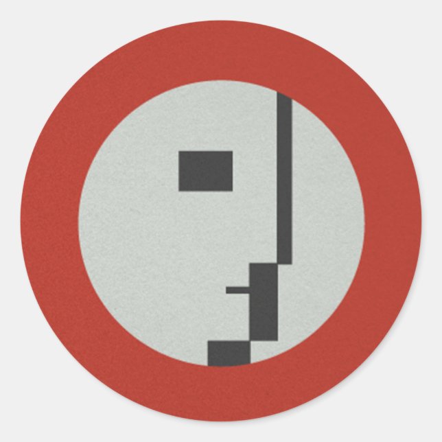 Pegatina Redonda Héroes de FLomm: ¡D’EVOCATUR! (Anverso)