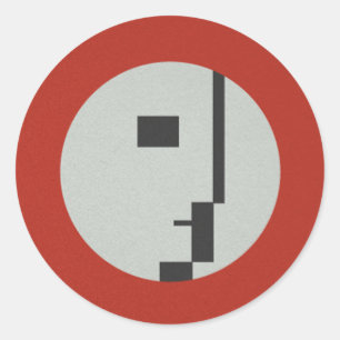 Pegatina Redonda Héroes de FLomm: ¡D'EVOCATUR!