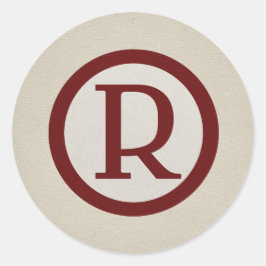 Pegatina Redonda Héroes de FLomm: ¡REG!