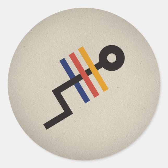 Pegatina Redonda Héroes de FLomm: ¡TRÊS! (Anverso)