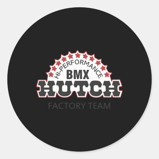 Pegatina Redonda Hi-Perforce Bmx Hutch (Anverso)