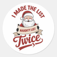 Hice la lista dos veces Santa navideño travieso