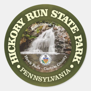 Pegatina Redonda Hickory Run SP