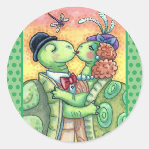 PEGATINA REDONDA HIDROMASAJE DE TORTUGAS, TARPÓN CUTIDO VALENTINA