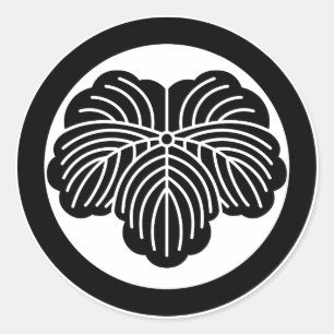 Pegatina Redonda Hiedra en círculo