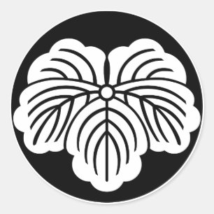 Pegatina Redonda Hiedra en pastel de arroz