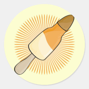 Pegatina Redonda Hielo de agua simple