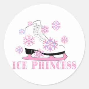 Pegatina Redonda Hielo Princess Skate