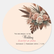 Hierba pampas vintage rosa floral boda