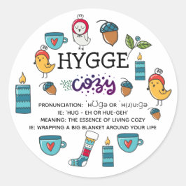 Pegatina Redonda Higge personalizado Significado Pronunciación Cute