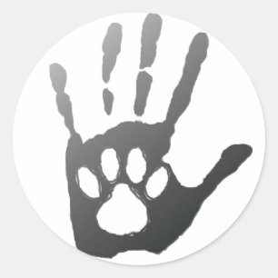 Pegatina Redonda High Paw