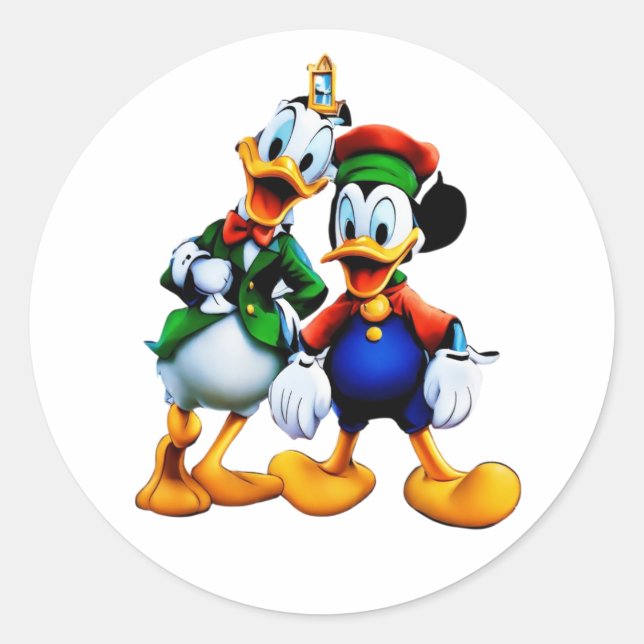 Pegatina Redonda High-Quality & Customizable (Anverso)