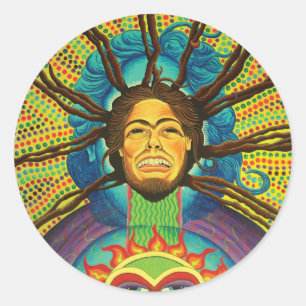 Pegatina Redonda Highrie Heart