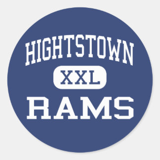 Pegatina Redonda Hightstown - Rams - High - Hightstown New Jersey