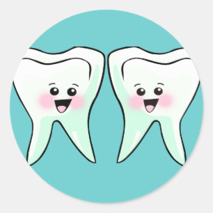 Pegatina Redonda Higienista Dental Dentista