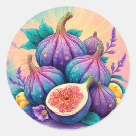 Pegatina Redonda Hija colorida