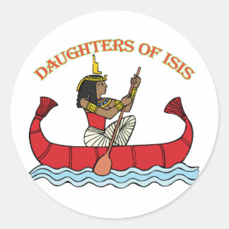 Pegatina Redonda Hijas de Isis