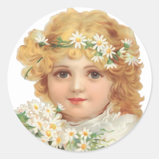 Pegatina Redonda Hijo de Primavera (Anverso)