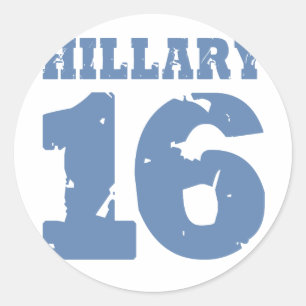 PEGATINA REDONDA HILLARY 2016 UNIFORMA APENADO - .PNG