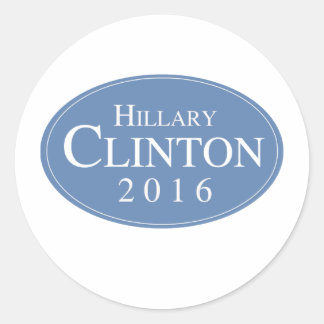 Pegatina Redonda HILLARY CLINTON 2016 OVALESQUE -.png