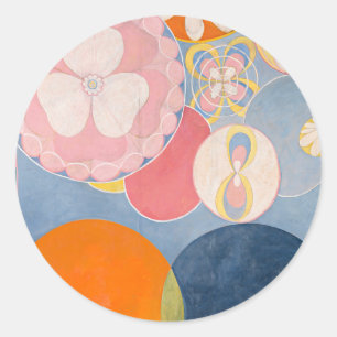 Pegatina Redonda Hilma af Klint Los Diez Más Grandes