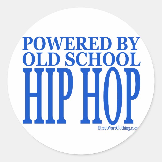 PEGATINA REDONDA HIP HOP (Anverso)