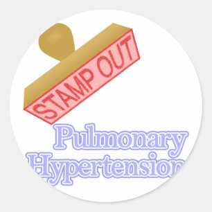 Pegatina Redonda Hipertensión pulmonar