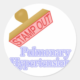 Pegatina Redonda Hipertensión pulmonar