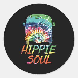 Pegatina Redonda Hippie Soul
