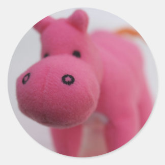 Pegatina Redonda Hippo