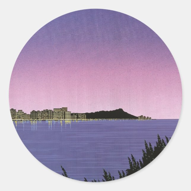 Pegatina Redonda Hiroshi Nagai (Anverso)