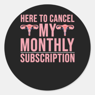 Pegatina Redonda Histerectomía Sensibilización Cirugía Recuperac