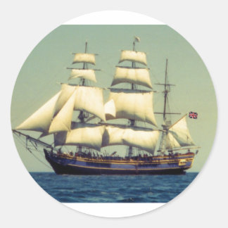 Pegatina Redonda HMS Bounty