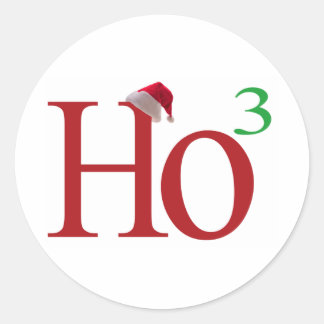 Pegatina Redonda Ho3 ( Ho Ho Ho Ho )