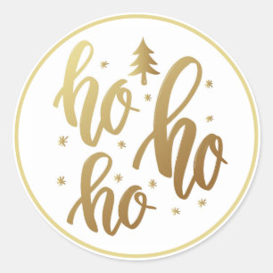 Pegatina Redonda Ho Ho Ho Ho