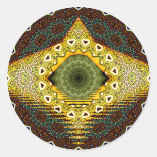 Pegatina Redonda Ho ronquido tribal