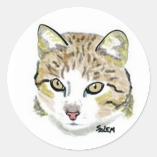 Pegatina Redonda Hobbes