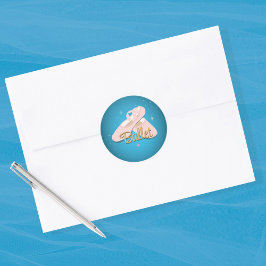 Pegatina Redonda Hobby Dancing Ballet Pink