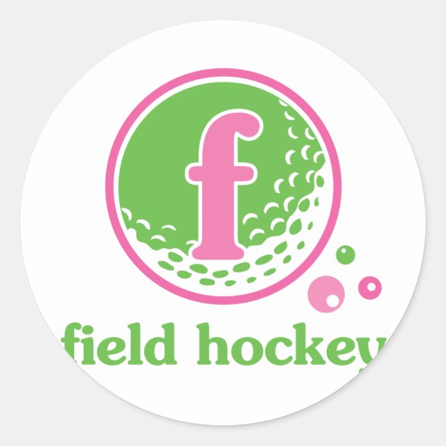 Pegatina Redonda Hockey Allaire Field (Anverso)