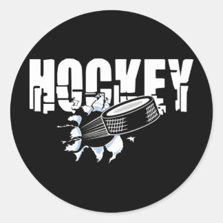 Pegatina Redonda Hockey extremo