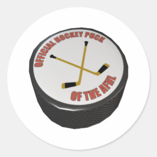 Pegatina Redonda Hockey Puck