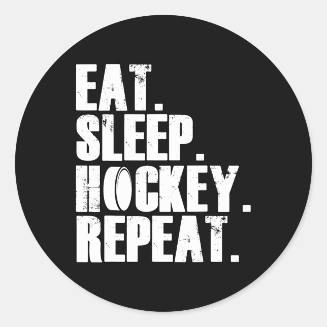 Pegatina Redonda Hockey sobre césped divertido hombres de regalo re (Anverso)