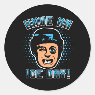 Pegatina Redonda Hockey sobre hielo