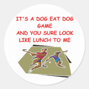 Pegatina Redonda hockey sobre hierba