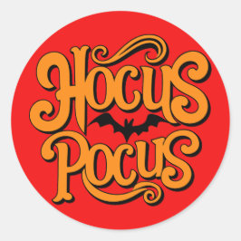 Pegatina Redonda Hocus Pocus Halloween