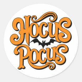 Pegatina Redonda Hocus Pocus Halloween