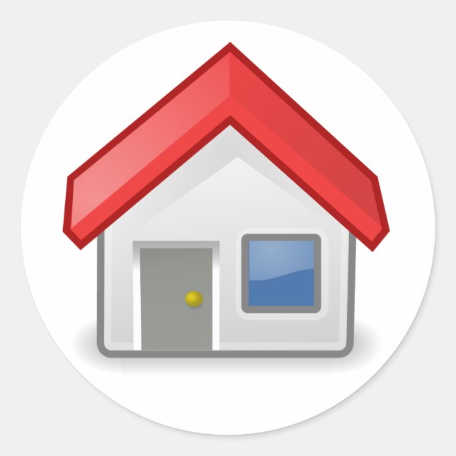 Pegatina Redonda Hogar / Casa / Tango (Anverso)