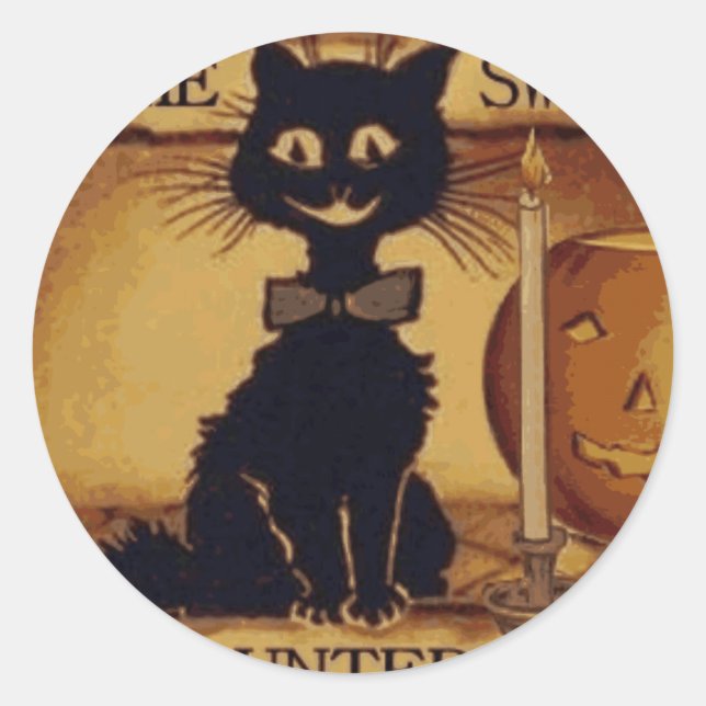 Pegatina Redonda Hogar, dulce hogar (Anverso)